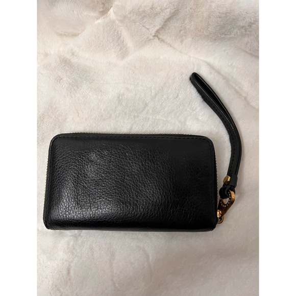 MARC BY MARC JACOBS Workwear Wallet - Soft Black Leather Gold Hardware Zip - Picture 15 of 16